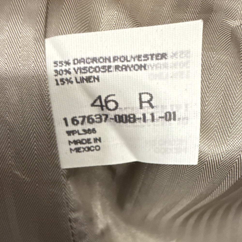Men's NEW HAGGAR Blue 46 Reg Suit Jacket Sport Coat Blazer$120 - Picture 6 of 9